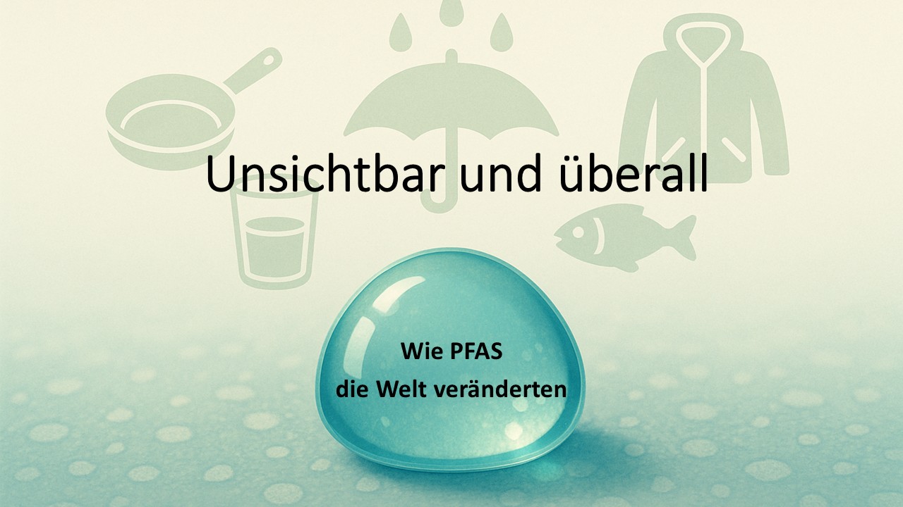 Bild mit Symbolen für PFAS-anwendungen, KI generiert