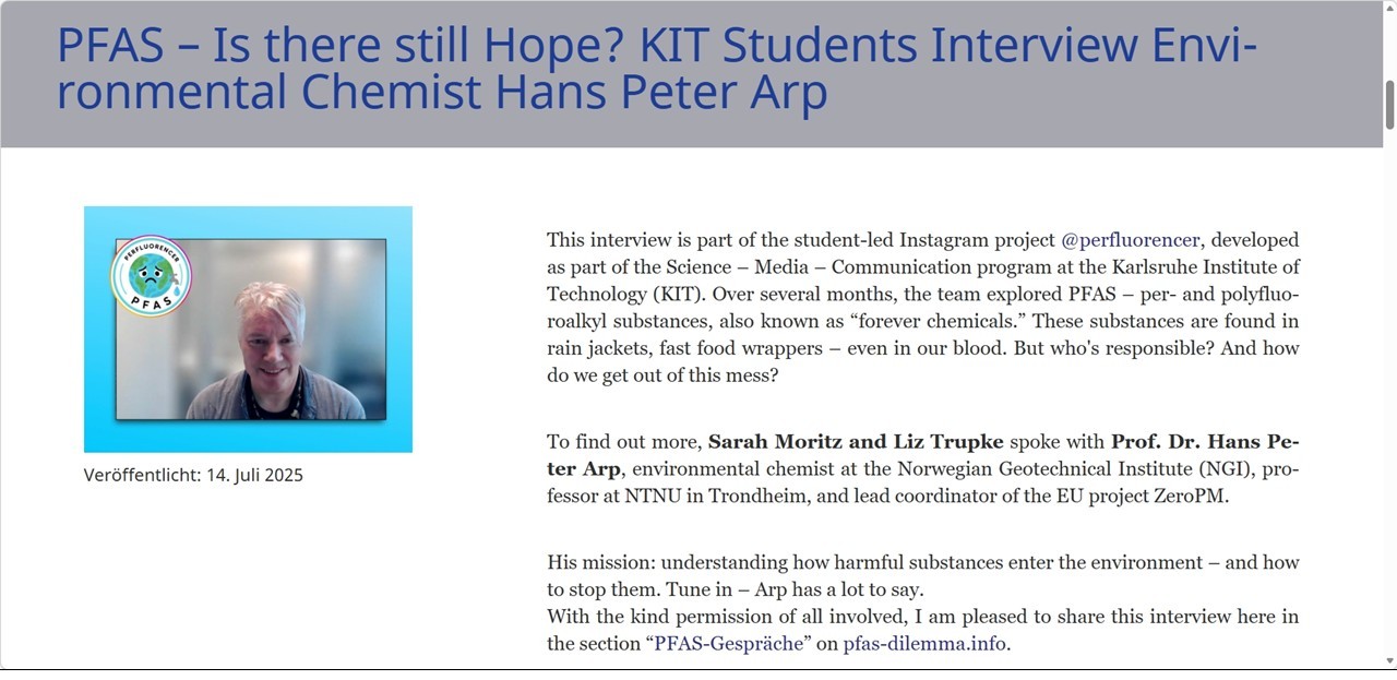 Screensho Gespräche pfas-dilemma.info-Hans Peter Arp
