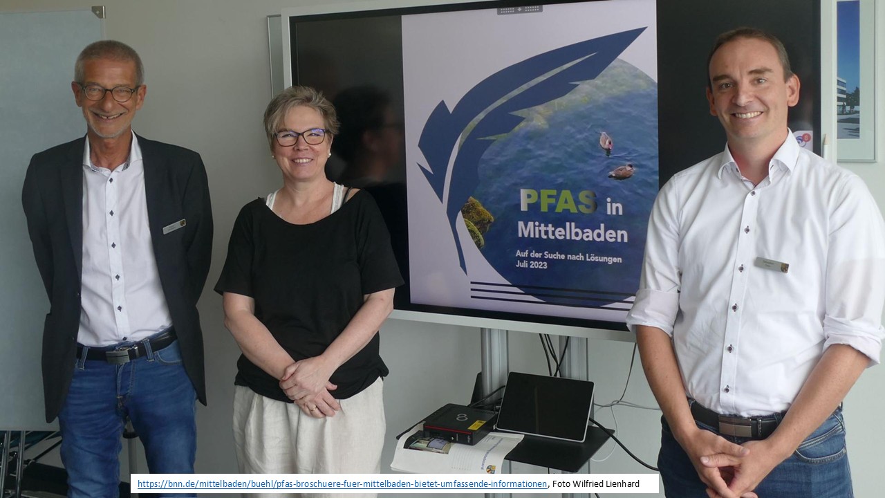 Drei Personen - Vorstellung PFAS-Broschüre Klatt