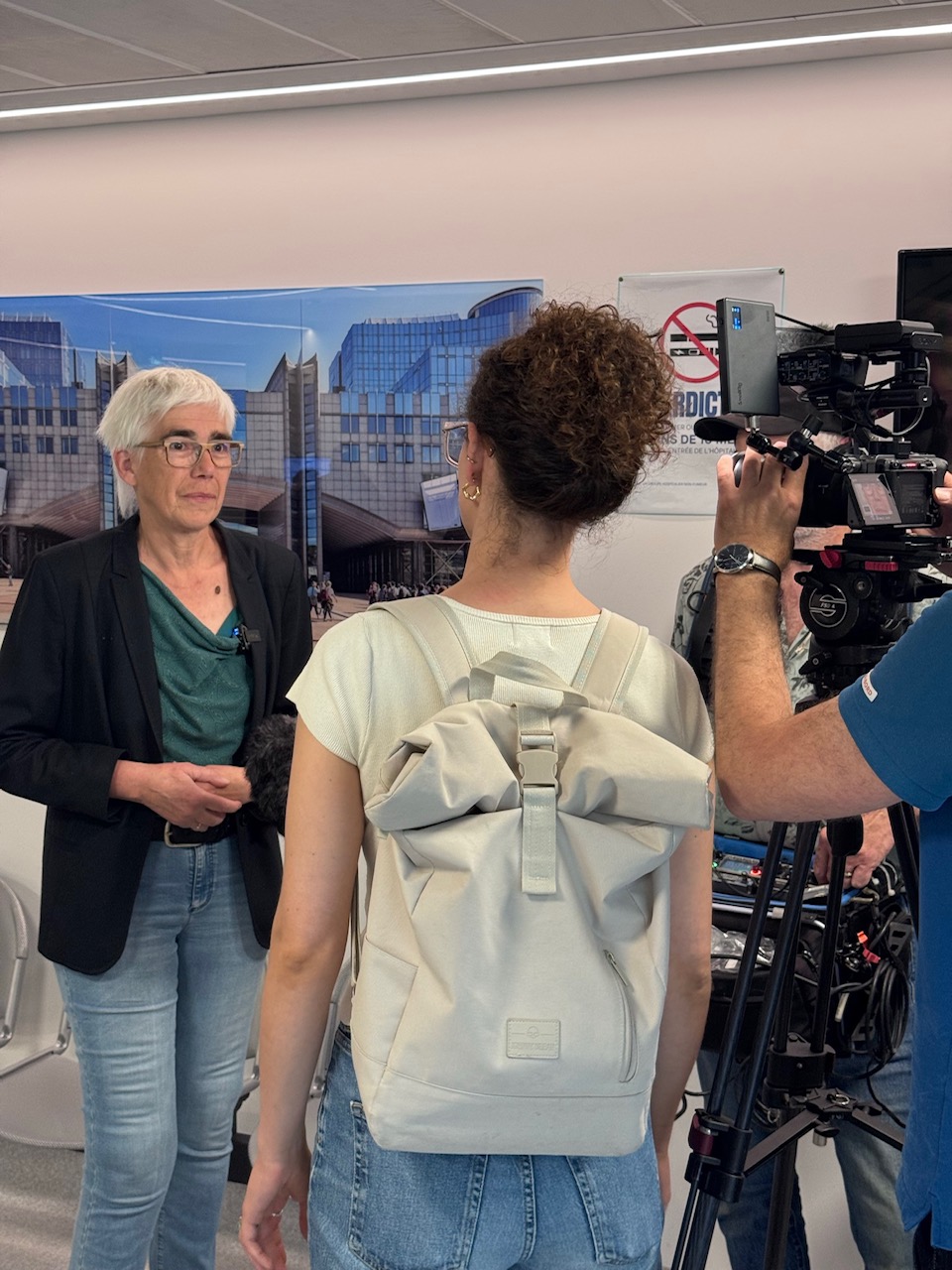 Jutta Paulus (MdEP) gibt ein Interview