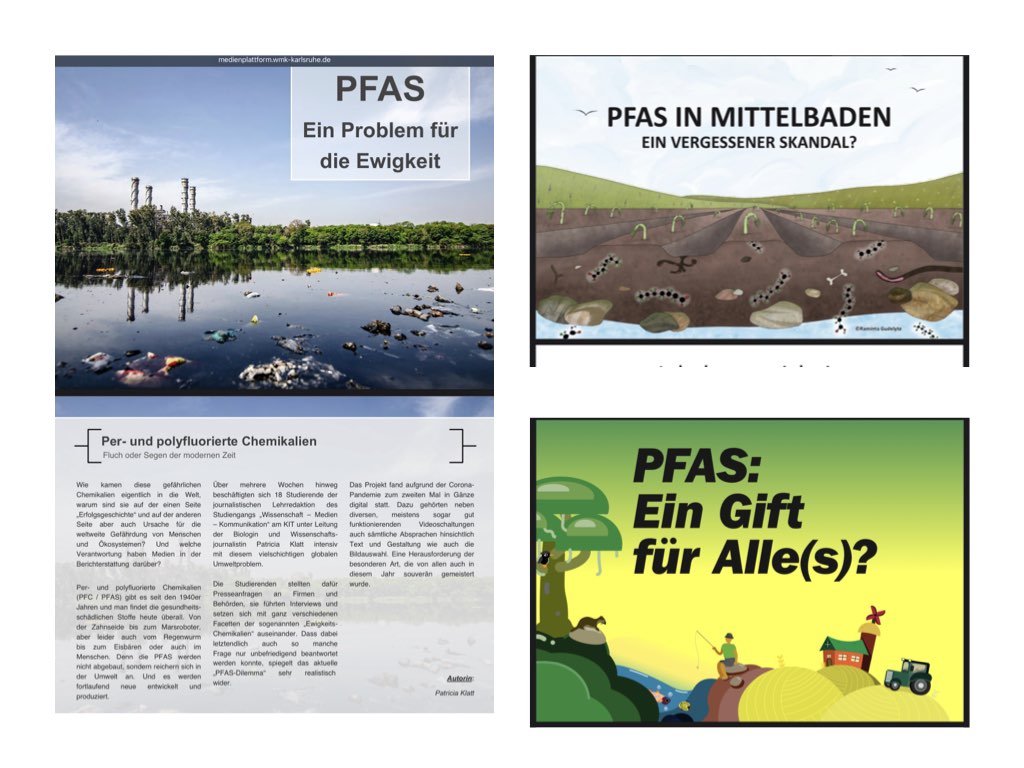 Titel von PFAS-Broschüren