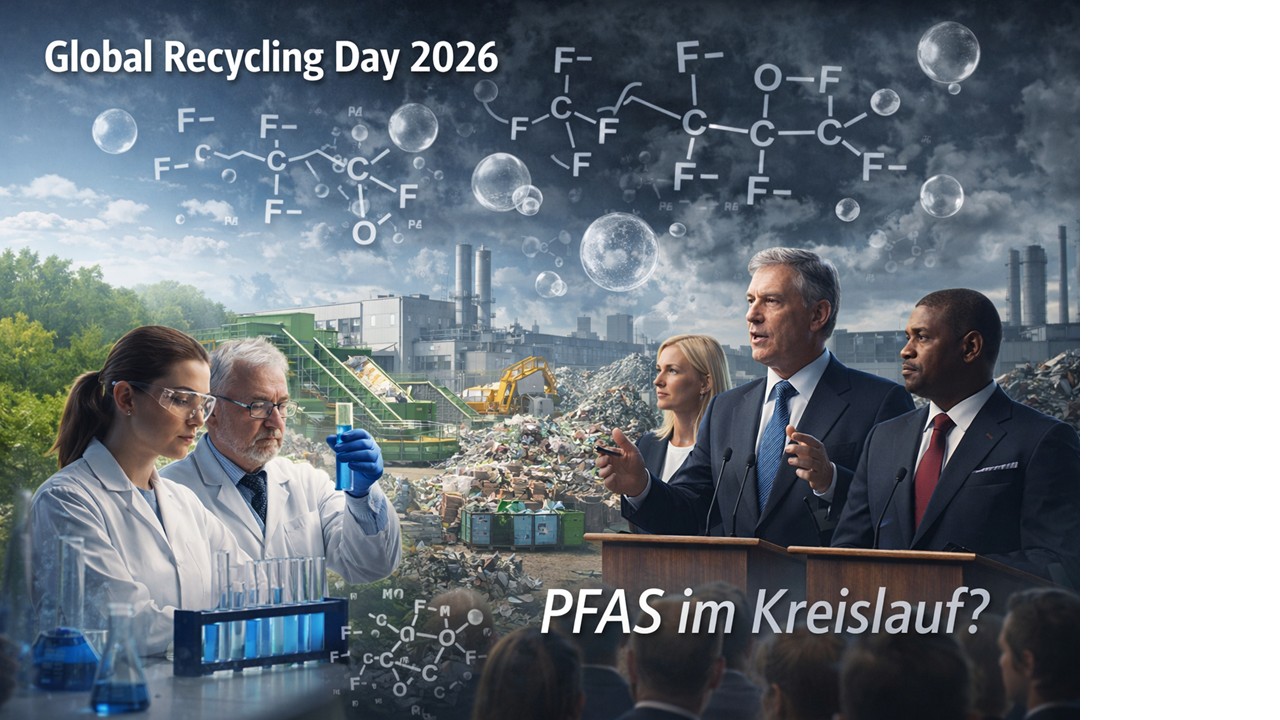 Wissenschaft und Politik und PFAS-Recycling, Bild KI-generiert